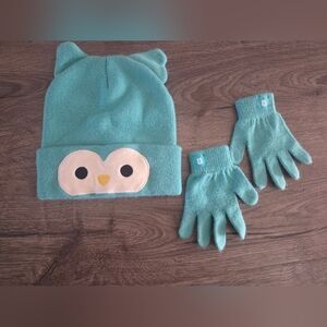 Girls Squishmallows Winston Hat & Gloves Set